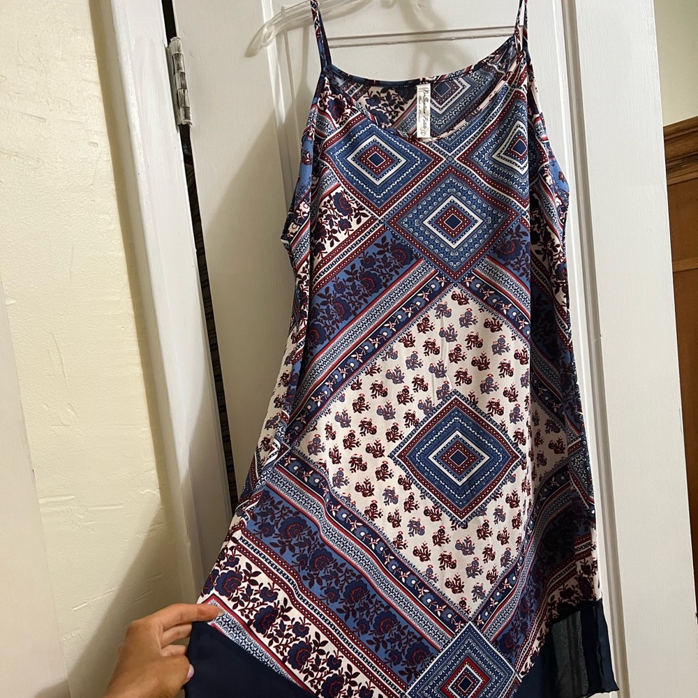 Handkerchief spaghetti strap dress